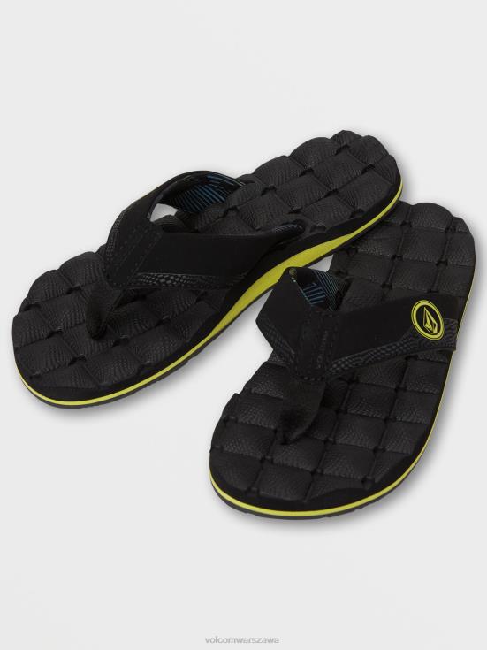 chłopcy Volcom rozkładany sandał Limonka obuwie 8BL2N1309